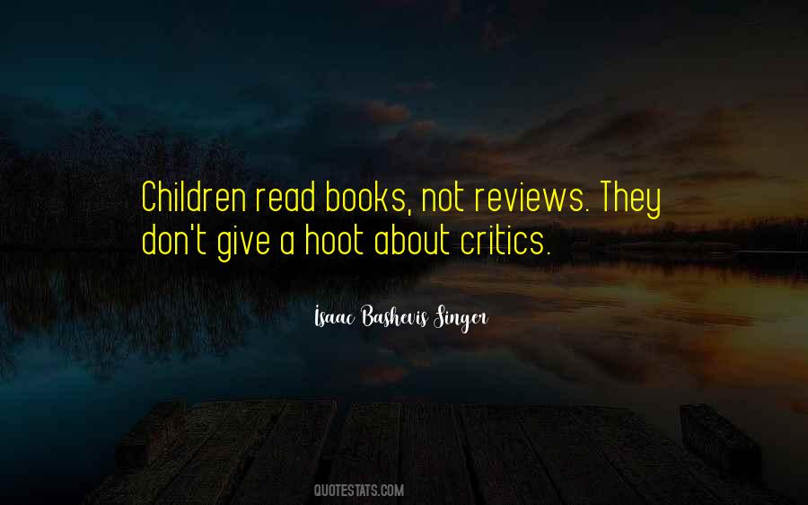 Quotes About Book Critics #1340501
