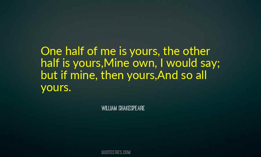 Other Half Of Me Quotes #1006069