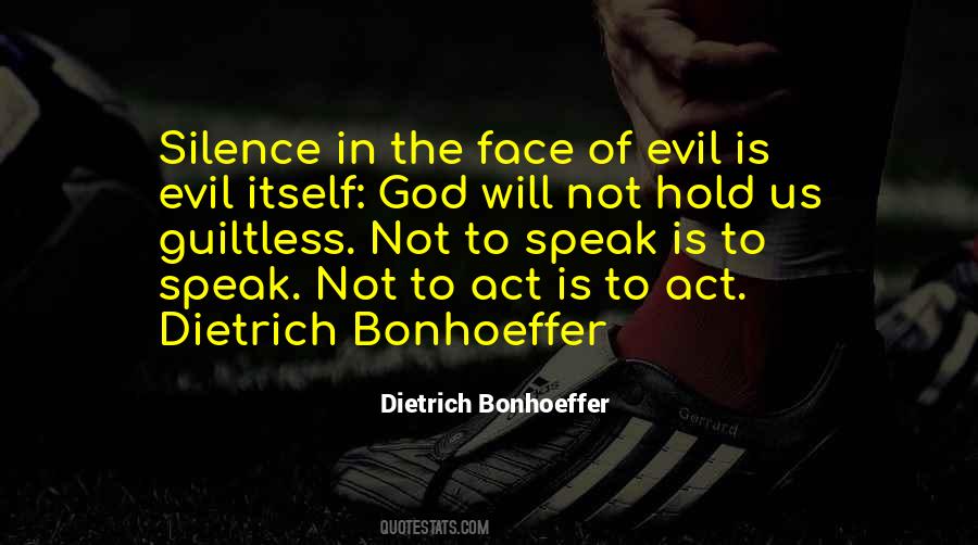 Quotes About Bonhoeffer Evil #1655881