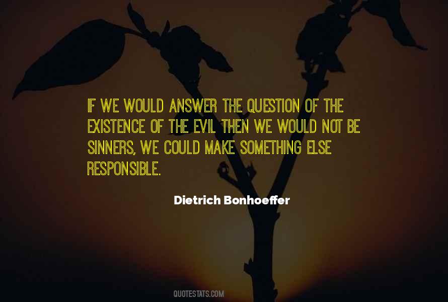 Quotes About Bonhoeffer Evil #1669511