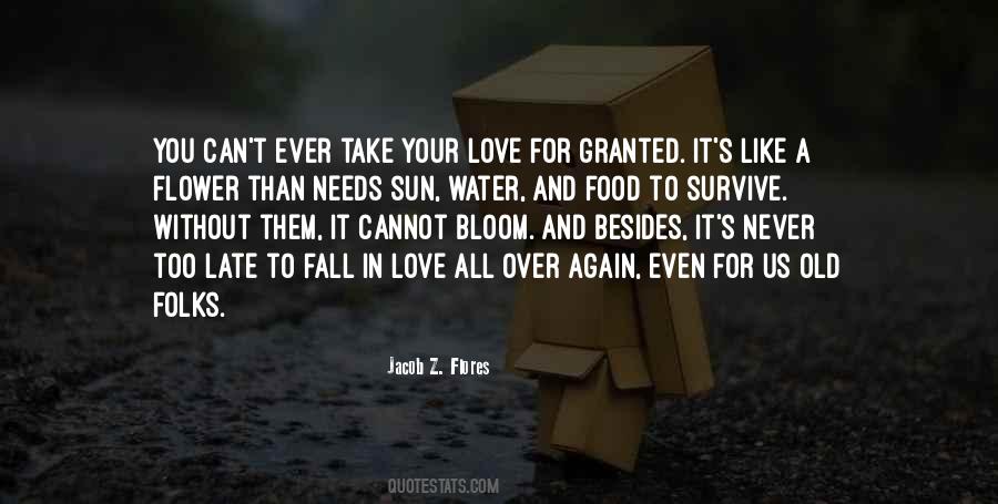 Our Love Is Like Water Quotes #386580