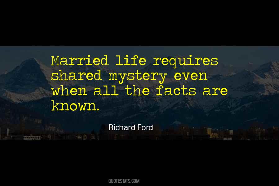 Our Married Life Quotes #139869