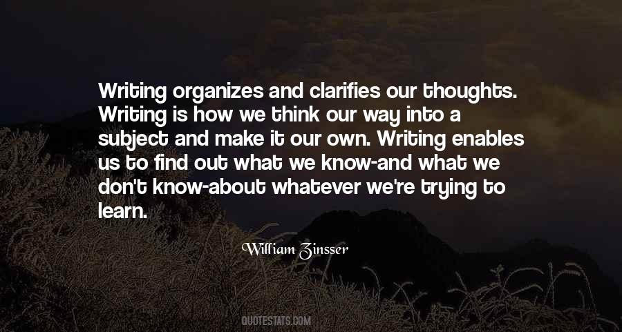 Our Own Thoughts Quotes #467718