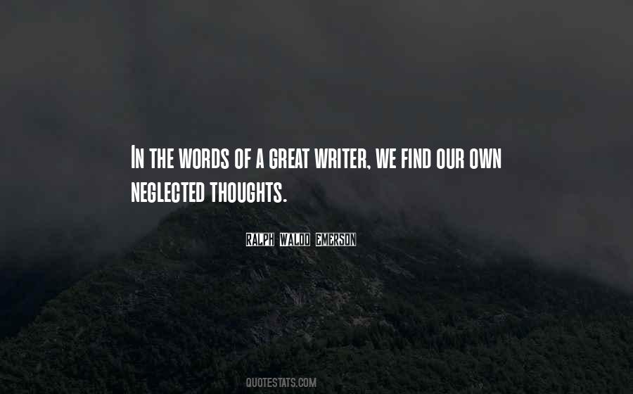 Our Own Thoughts Quotes #52102