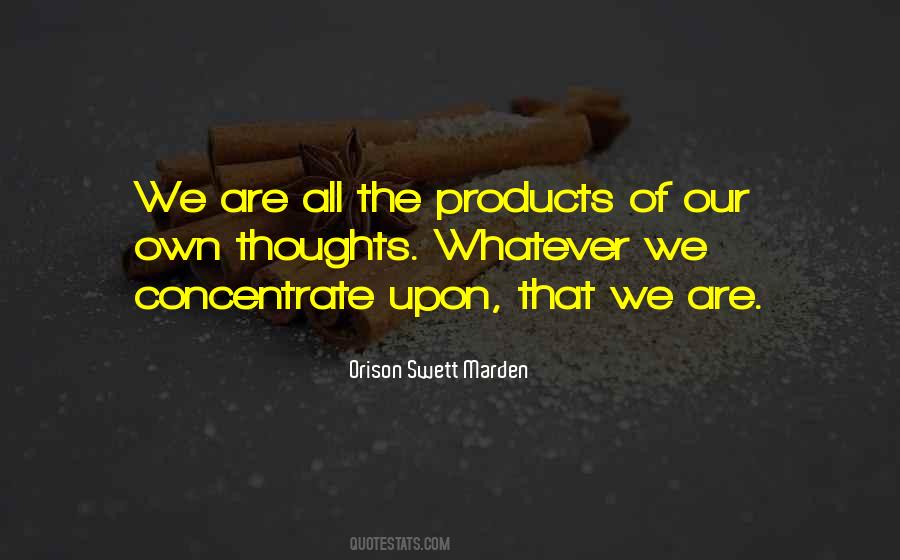 Our Own Thoughts Quotes #652623