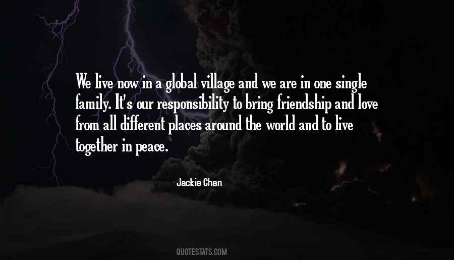 Our World A Global Village Quotes #934577