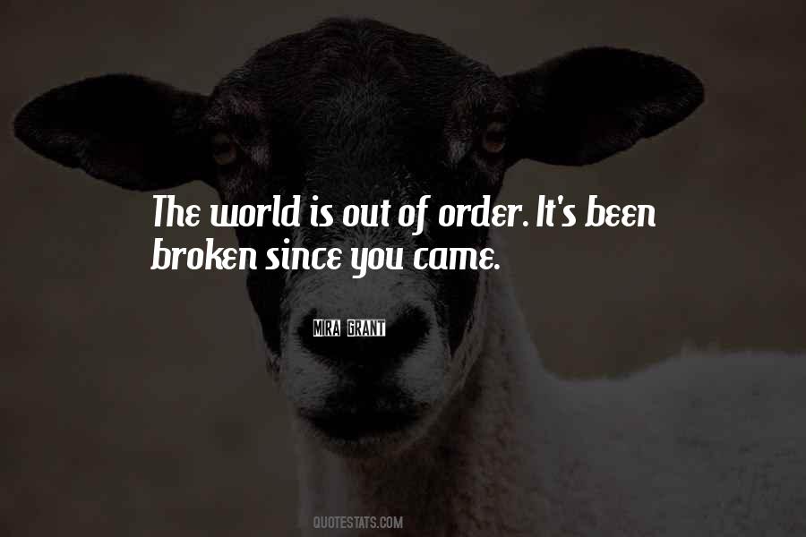 Out Of Order Quotes #1608041