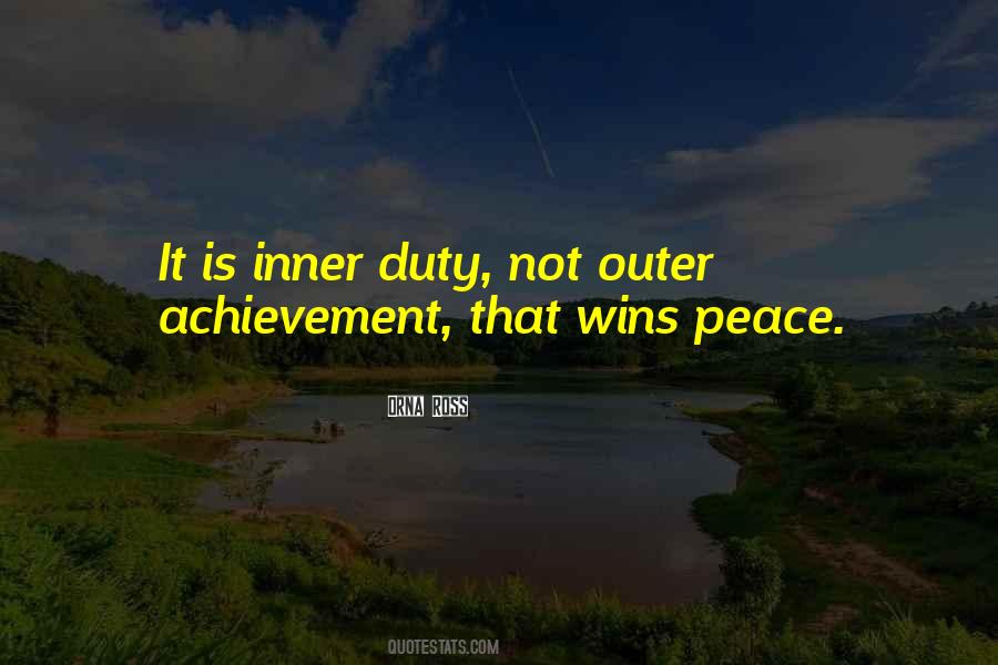 Outer Peace Quotes #1033255
