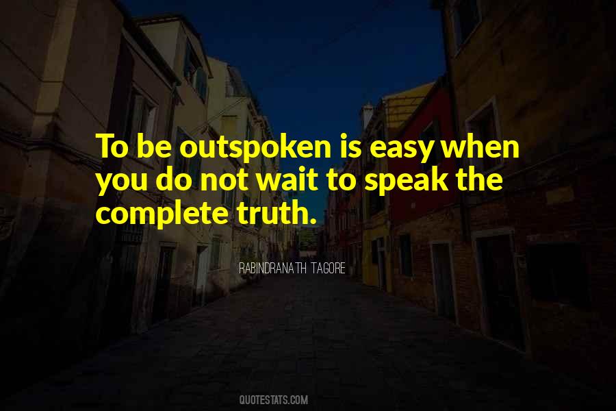 Outspoken Quotes #1054255