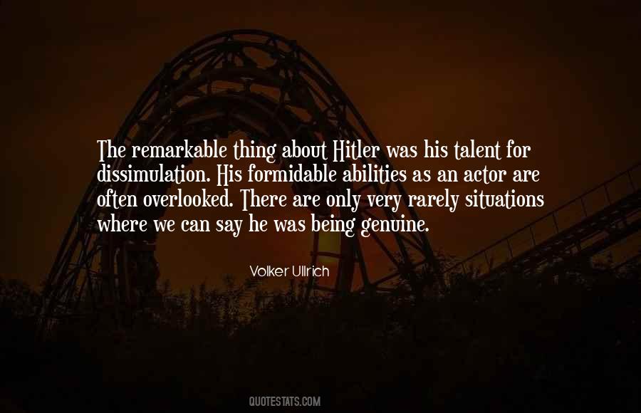 Overlooked Talent Quotes #1190581
