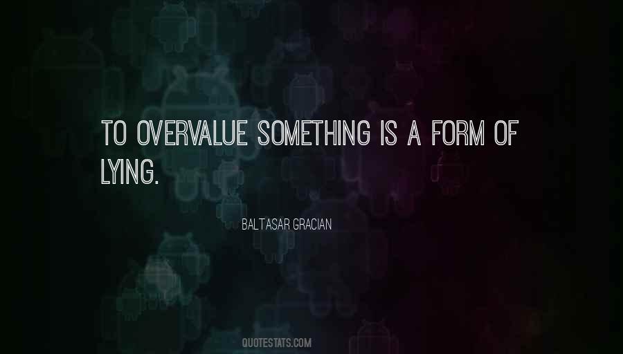 Overvalue Quotes #805774