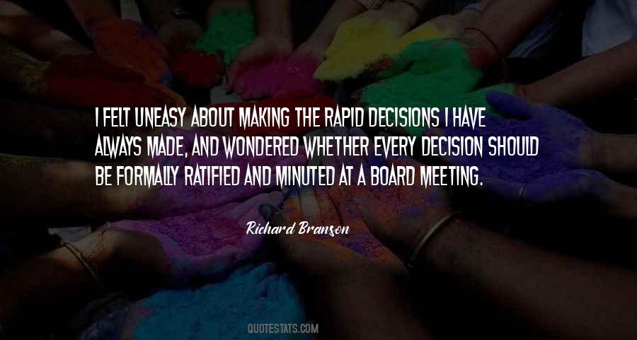 Quotes About Board Meeting #273658