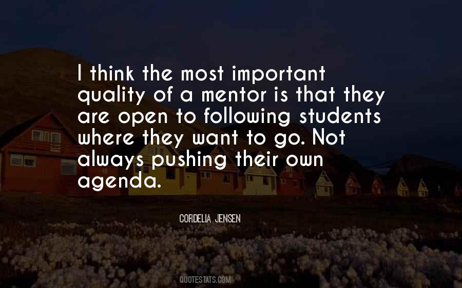 Own Agenda Quotes #261963