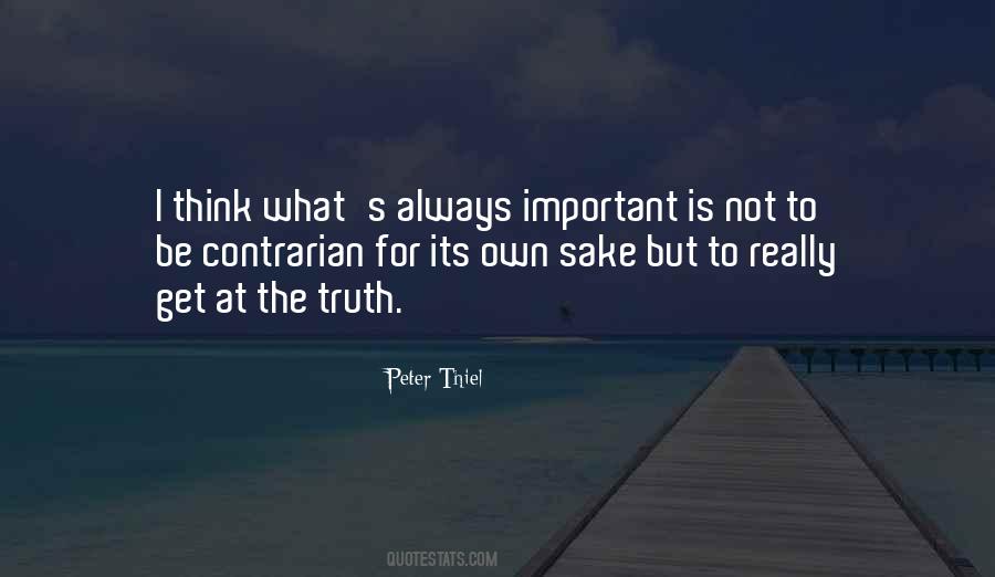 Own Sake Quotes #1270963