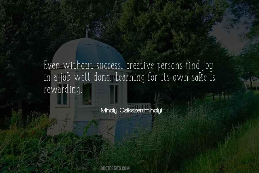 Own Sake Quotes #1661553