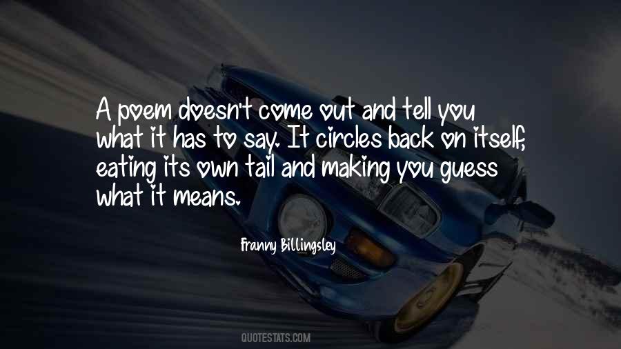 Own What You Say Quotes #102911