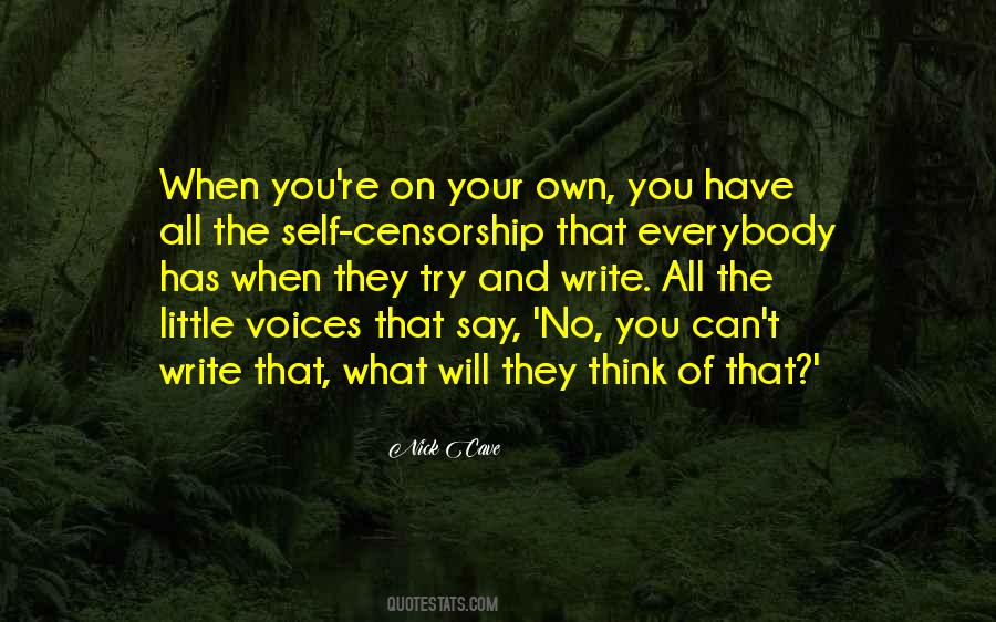 Own What You Say Quotes #148848
