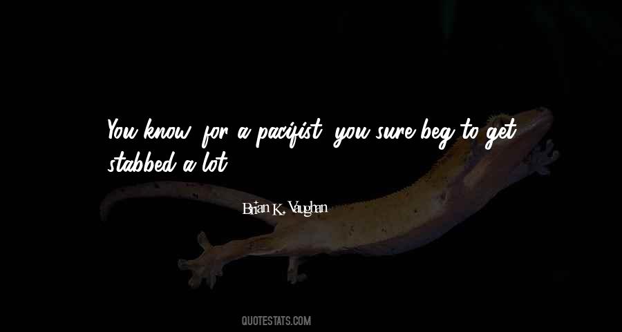 Pacifist Quotes #590931