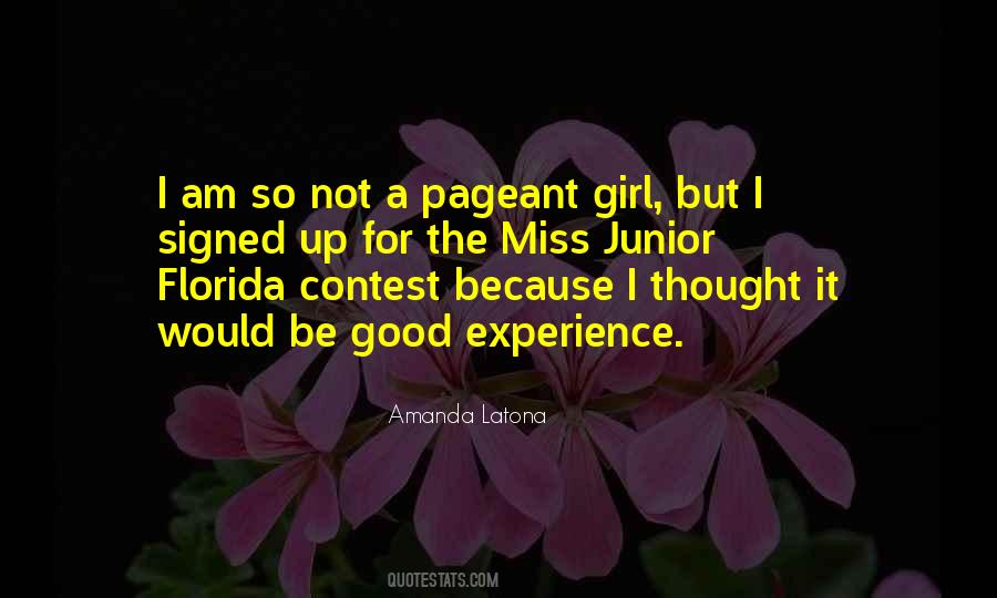 Pageant Girl Quotes #1204220