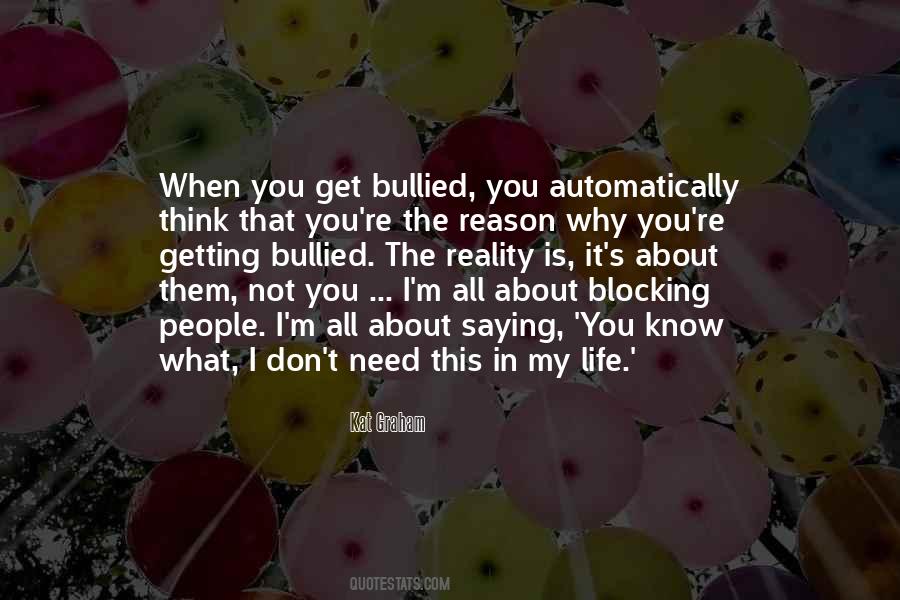 Quotes About Blocking People #784867