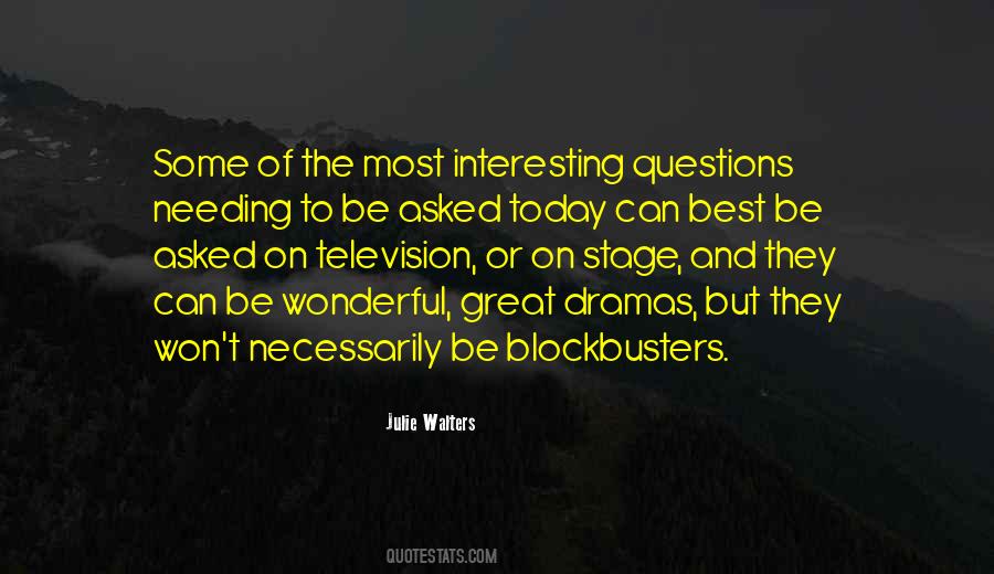 Quotes About Blockbusters #1286310