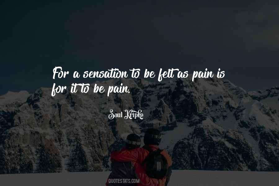 Pain Felt Quotes #389834