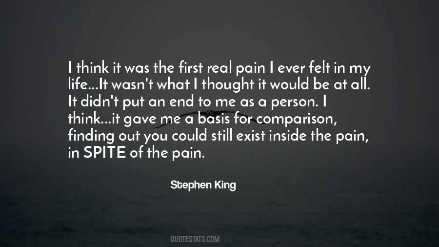 Pain Felt Quotes #534982