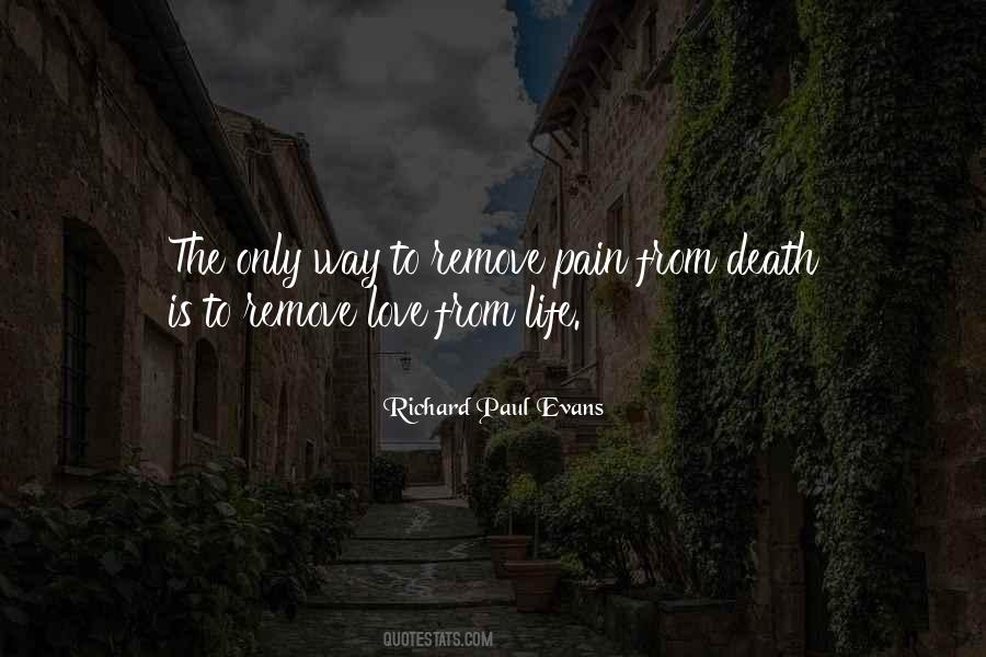 Pain From Death Quotes #408510