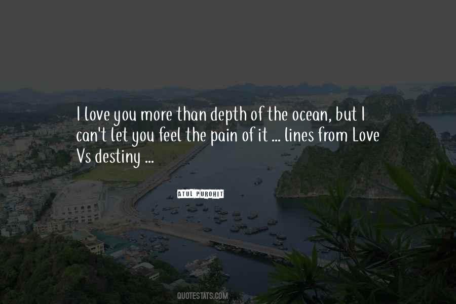 Pain From Love Quotes #628325