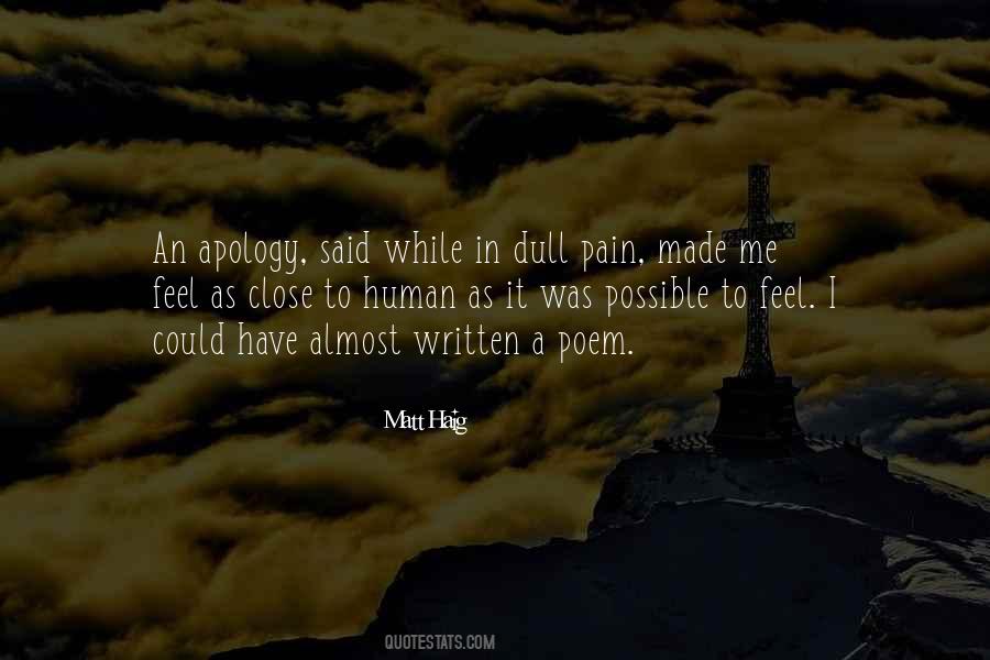 Pain I Feel Quotes #500624
