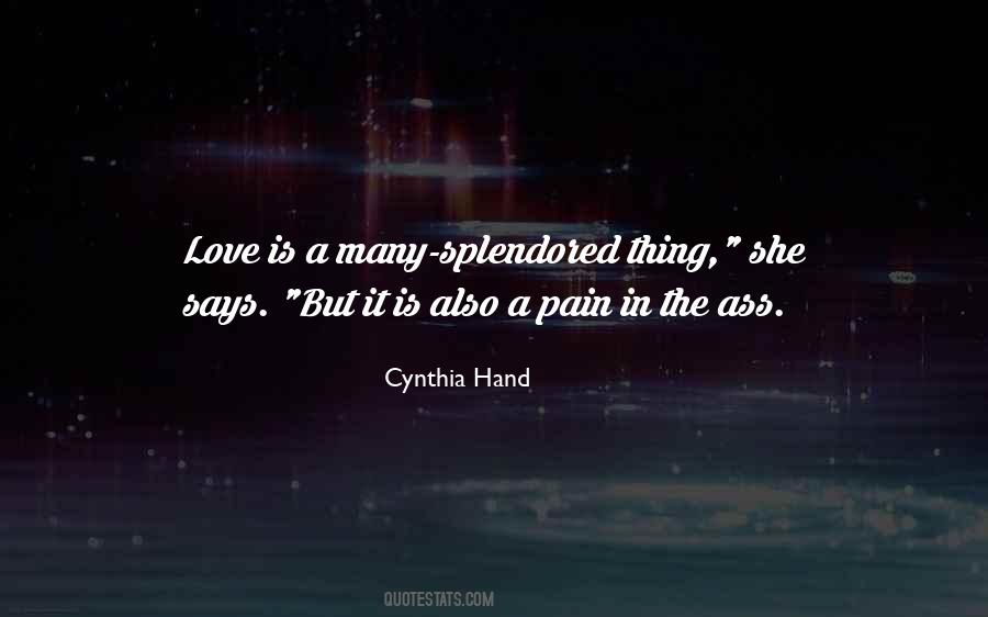 Pain In Hand Quotes #146514