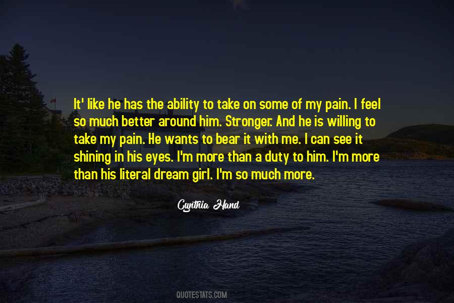 Pain In His Eyes Quotes #1660408