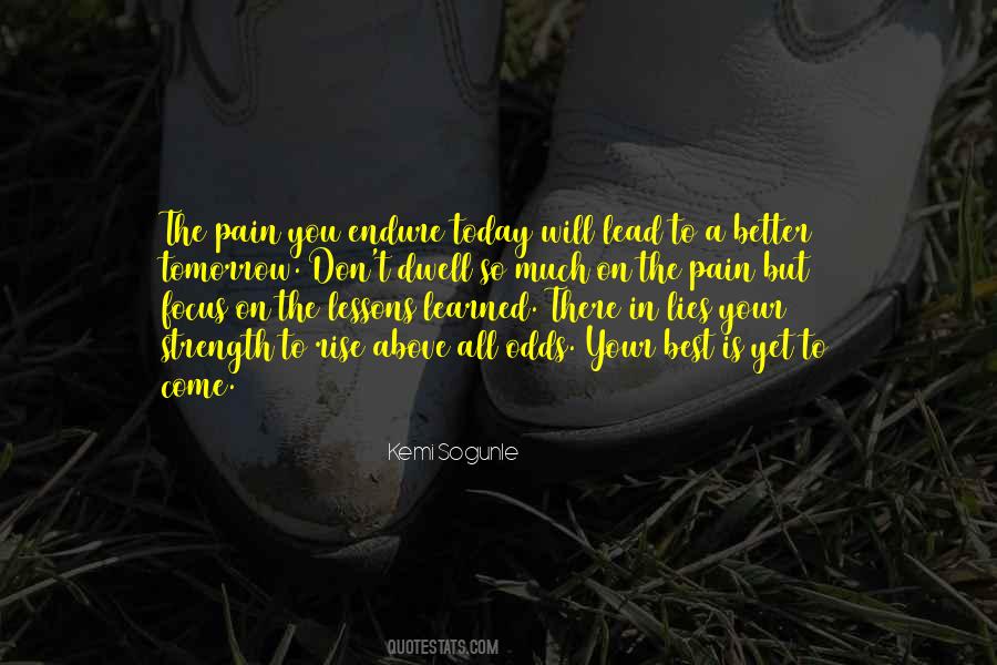 Pain In The Past Quotes #1540725