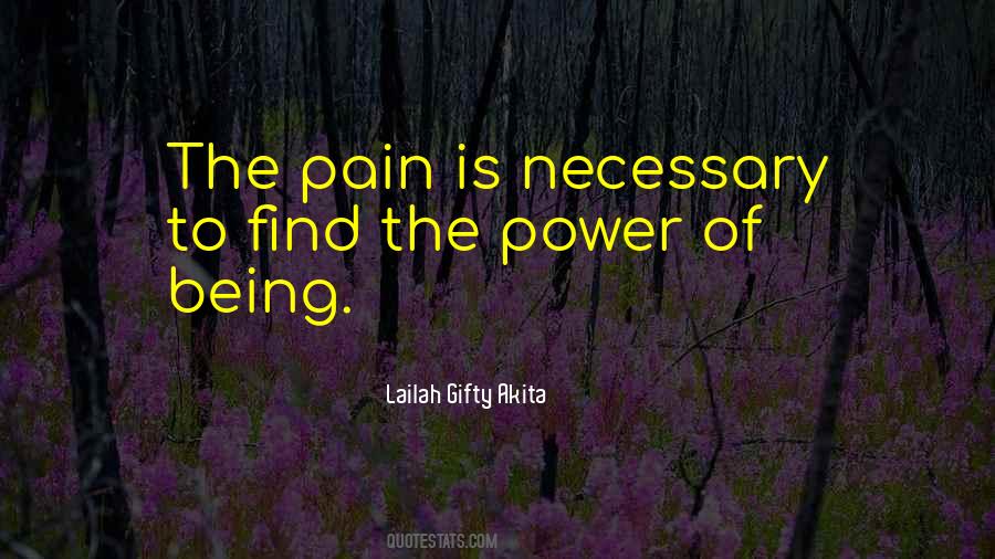 Pain Is Necessary Quotes #294810