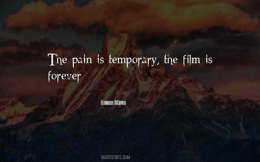 Pain Is Temporary Quotes #57103