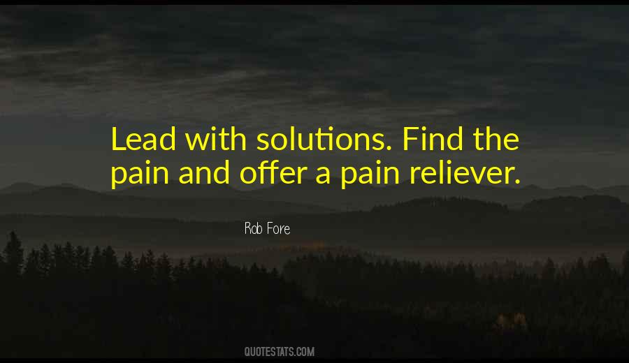 Pain Reliever Quotes #1432722