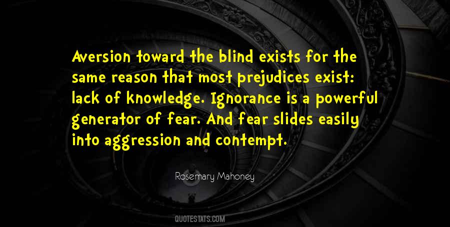 Quotes About Blind Ignorance #796543