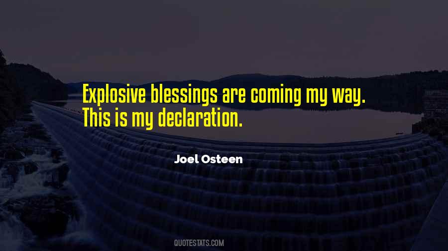 Quotes About Blessings Coming #1586013
