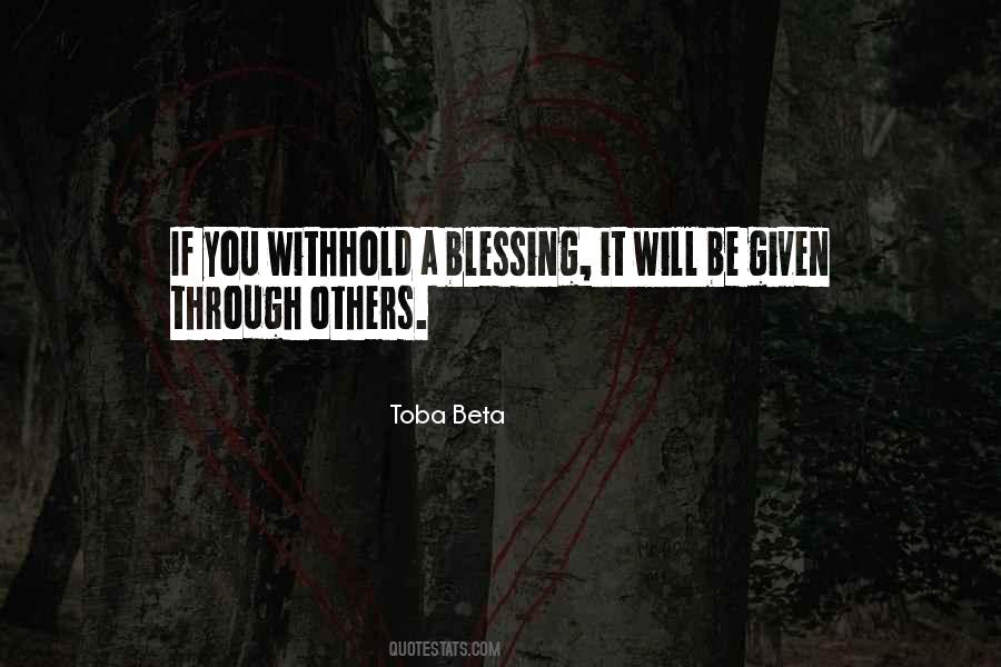 Quotes About Blessing Others #1221083