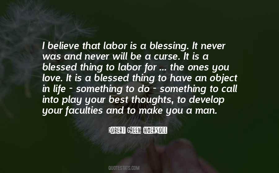 Quotes About Blessing In Work #148670