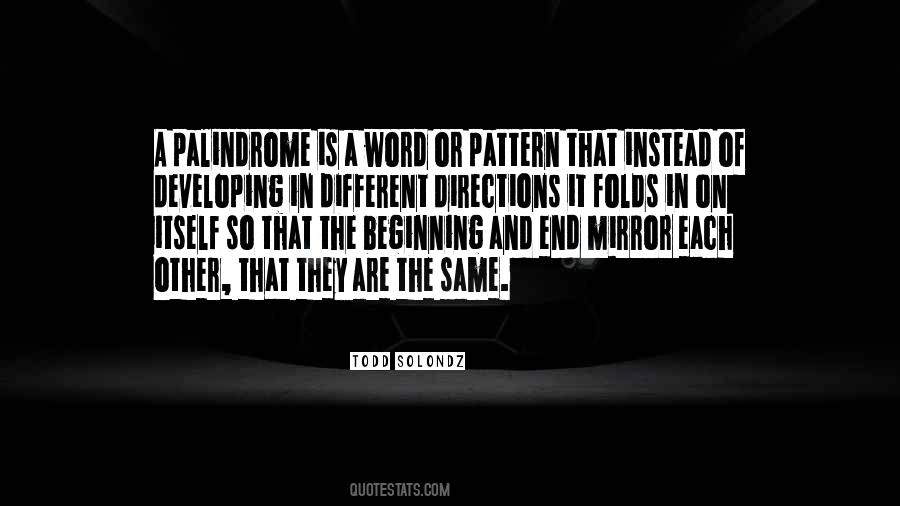 Palindrome Quotes #1399073