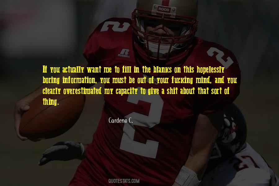 Quotes About Blanks #1724565