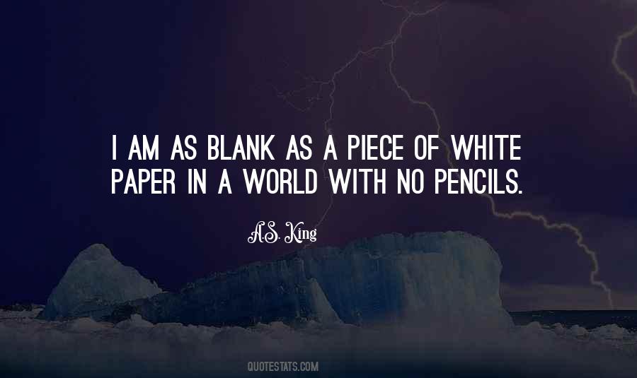 Quotes About Blank Paper #746712