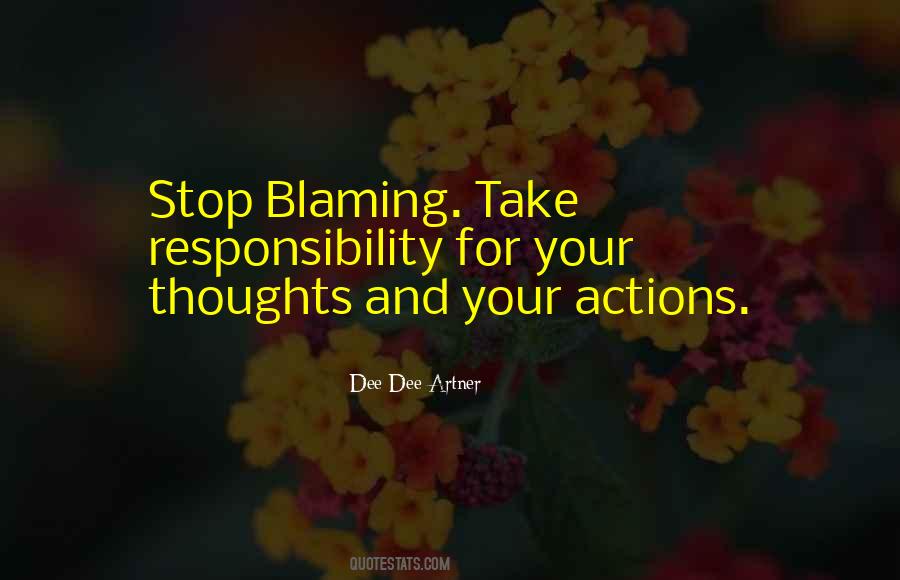 Quotes About Blaming People #639578
