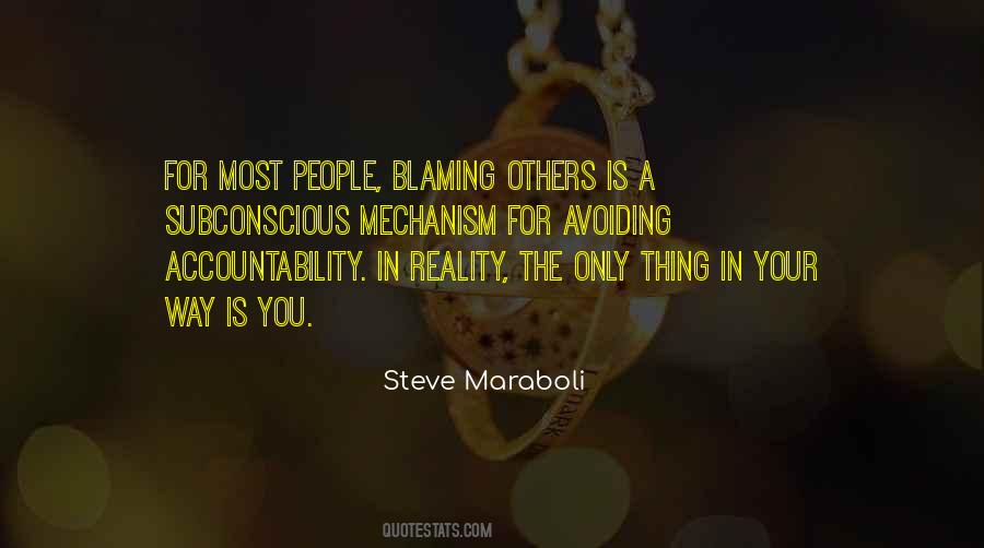 Quotes About Blaming People #758542