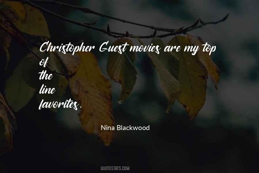 Quotes About Blackwood #507982