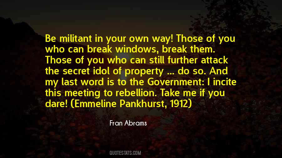 Pankhurst Quotes #848555