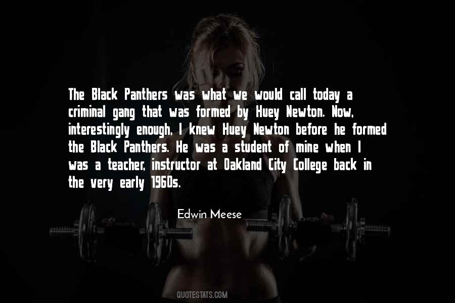 Quotes About Black Panthers #1389538
