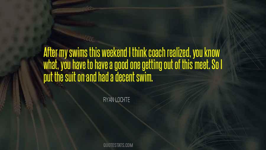 Quotes About Swims #152082