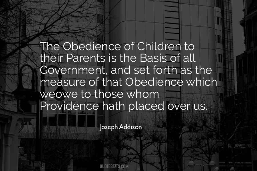 Parents Obedience Quotes #1216485